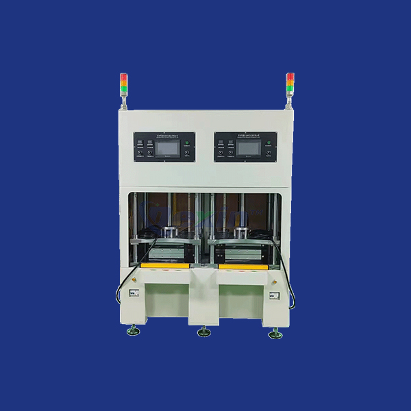 Double station plastic pneumatic hot press